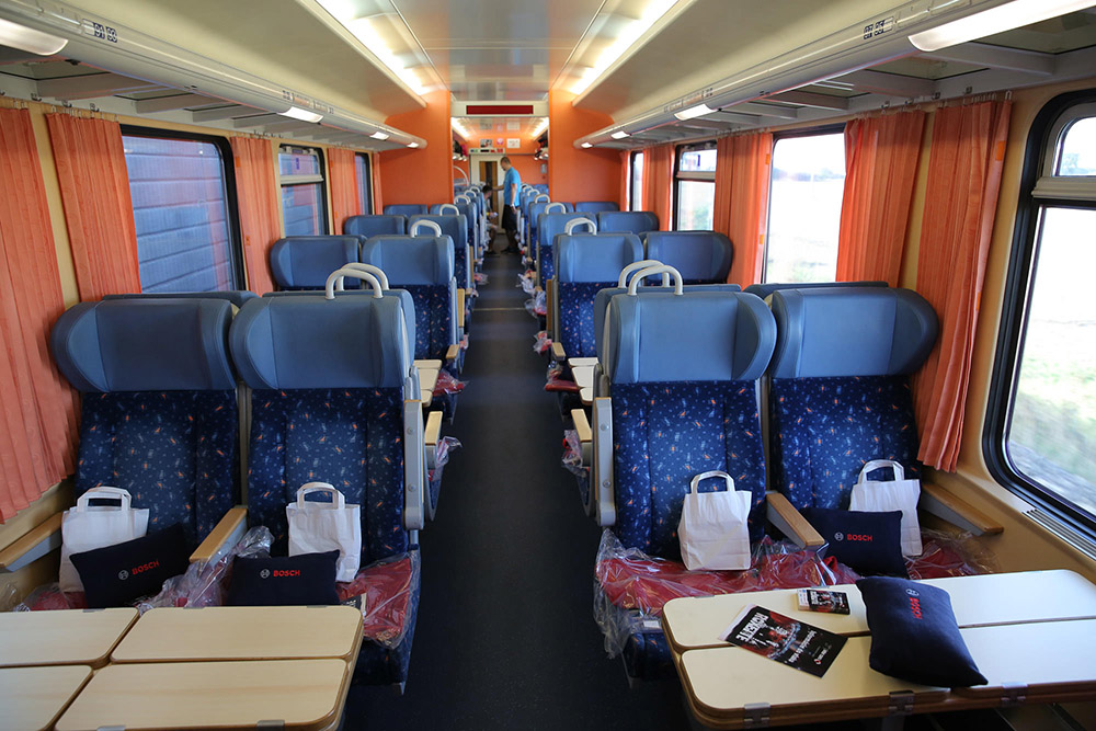 specially chartered train